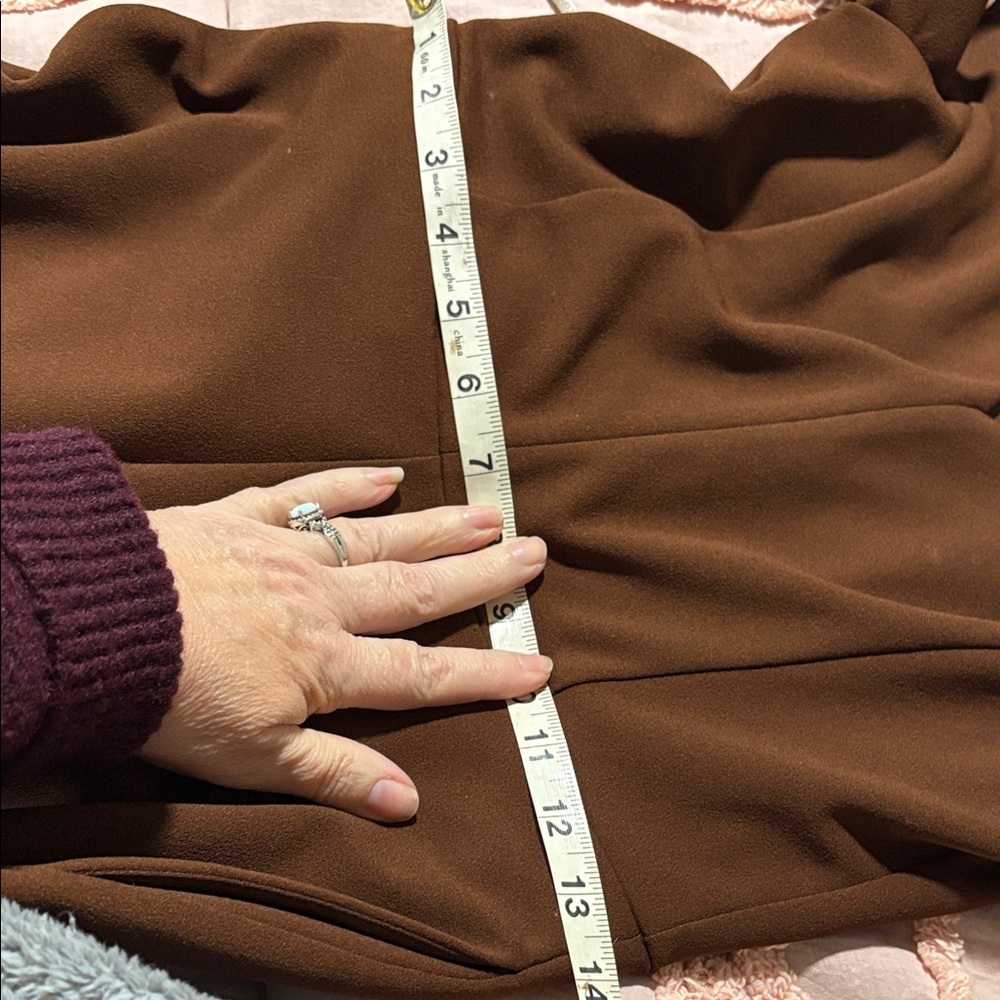 RACHEL Rachel Roy Brown Ruffled Jumpsuit Small - Picture 13 of 13